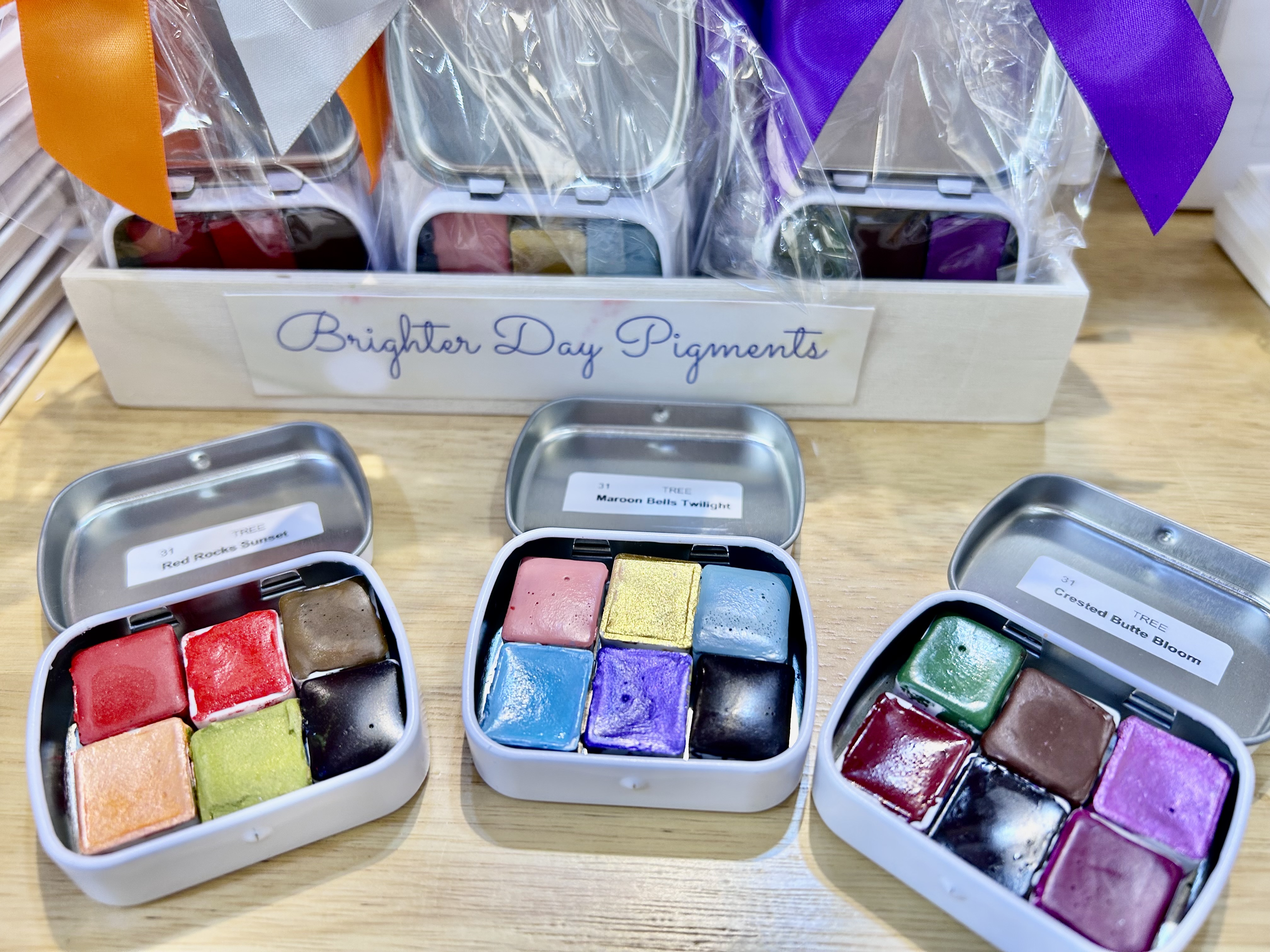 Brighter Day Pigments handmade watercolor gift sets
