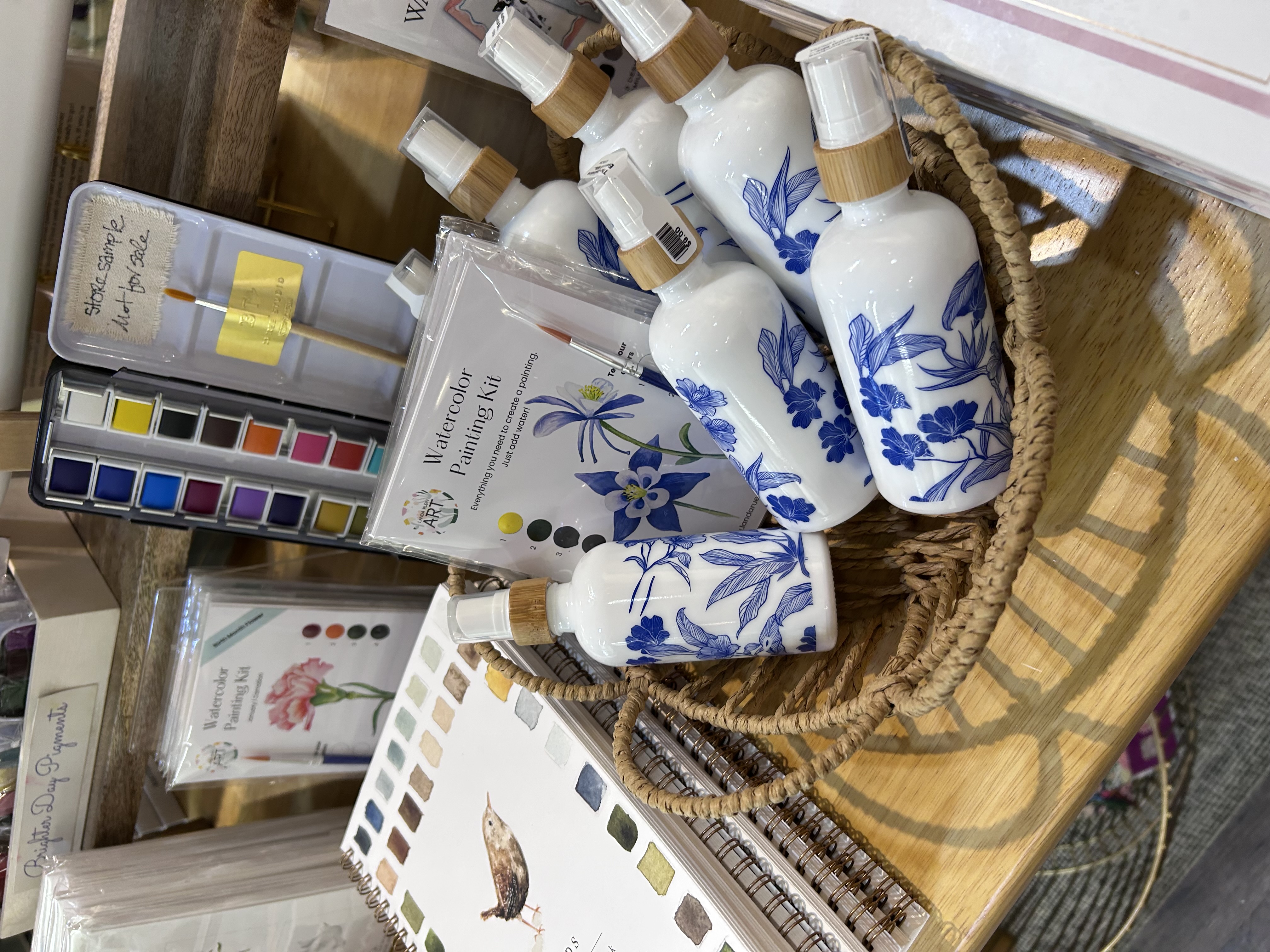 Watercolor painting kits and studio accessories